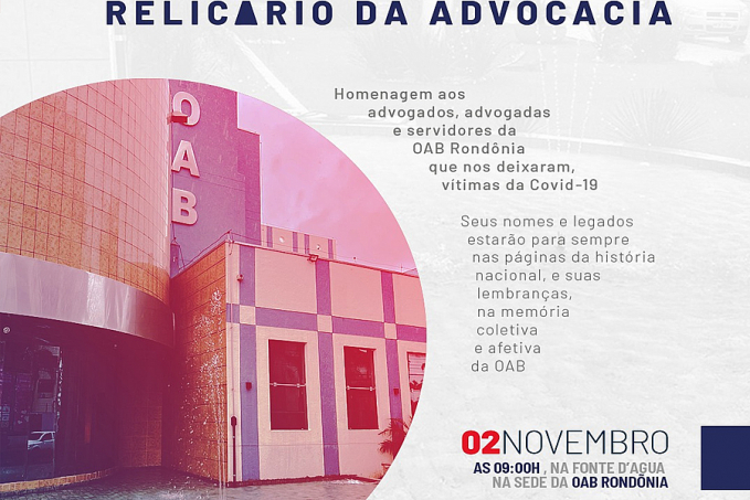 OAB-RO inaugura Relicário da Advocacia nesta quarta-feira, dia 2 de novembro - News Rondônia