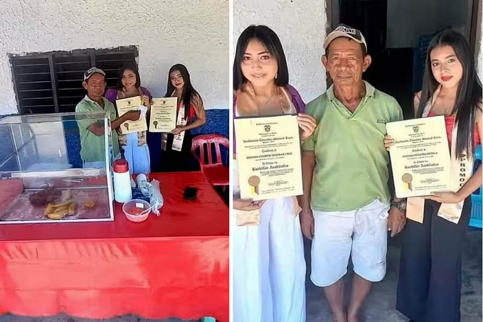 Formandas dedicam diploma a vendedor que dava comida quando não tinham dinheiro para comer - News Rondônia