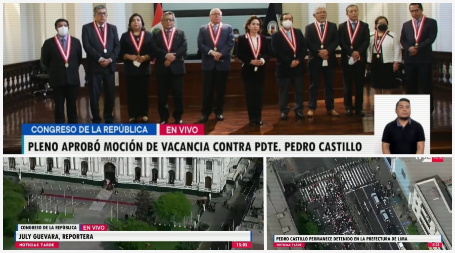 No mesmo dia Pedro Castillo dissolve Congresso que aprova impeachment do mandatário que já não é mais o presidente do Peru - News Rondônia