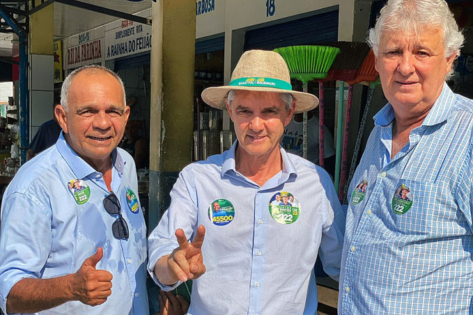 Carlinhos Camurça tem manhã produtiva ao lado do candidato ao senado Jaime Bagattoli - News Rondônia