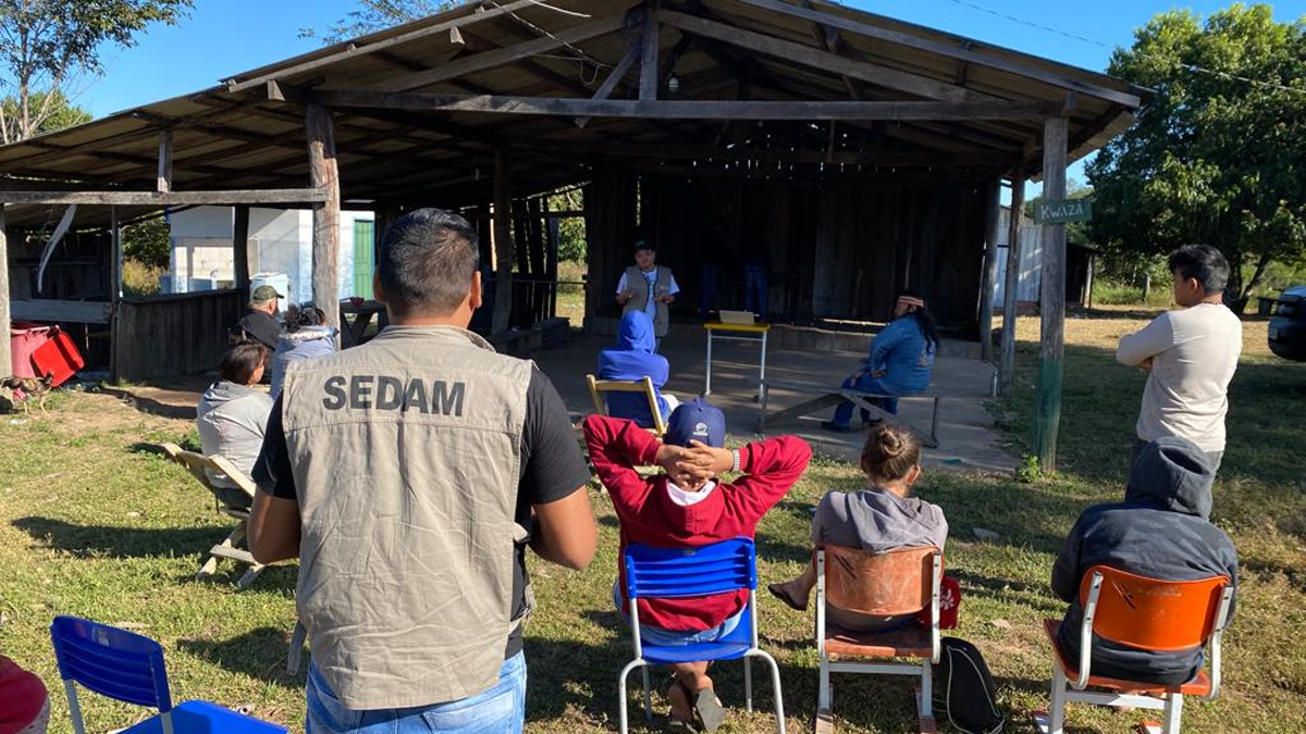 Sedam leva ações de educação ambiental às aldeias indígenas de Alto Alegre dos Parecis e Parecis