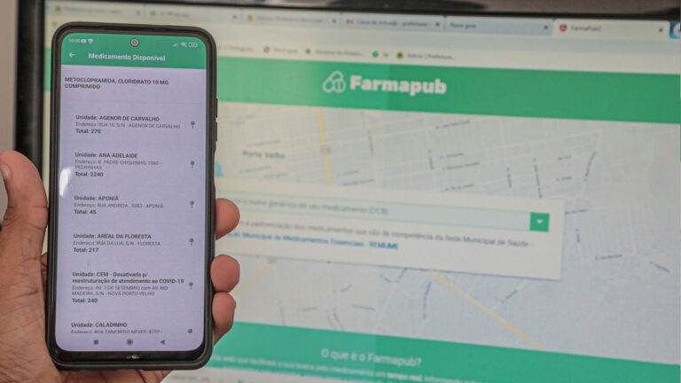 Ferramenta digital facilita acesso aos remédios disponibilizados pela Prefeitura de Porto Velho