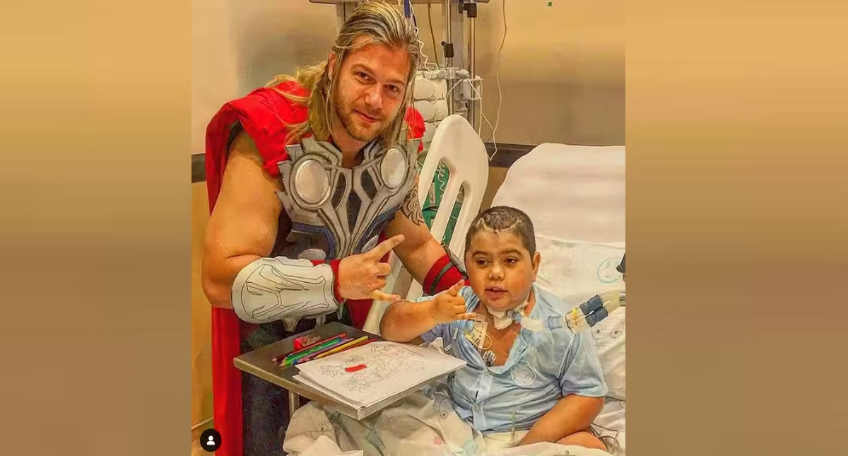 Thor brasileiro' realiza sonho de conhecer Chris Hemsworth, o Thor  original: 'Sou ainda mais fã do cara', Ribeirão Preto e Franca