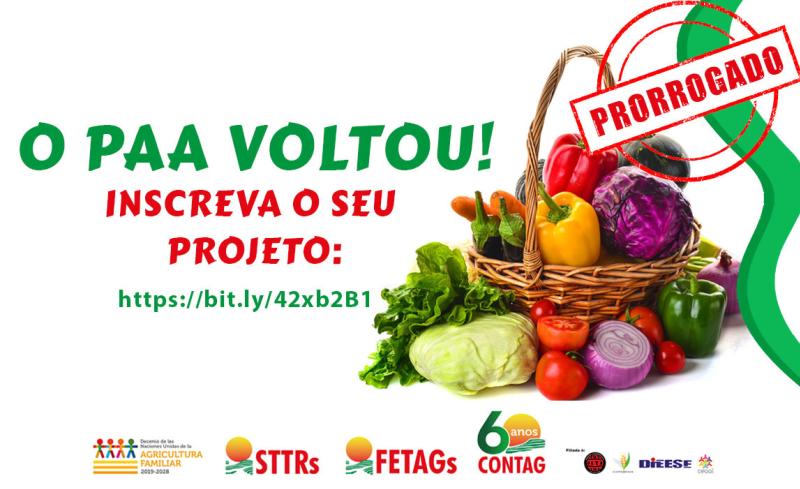 Último dia: Cooperativas e associações da agricultura familiar têm até hoje para apresentar projetos ao PAA
