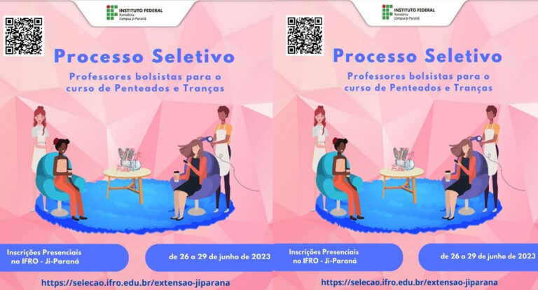 Campus Ji-Paraná está selecionando bolsistas para atuar nos cursos de Pintura em Tecido e de Penteados e Tranças
