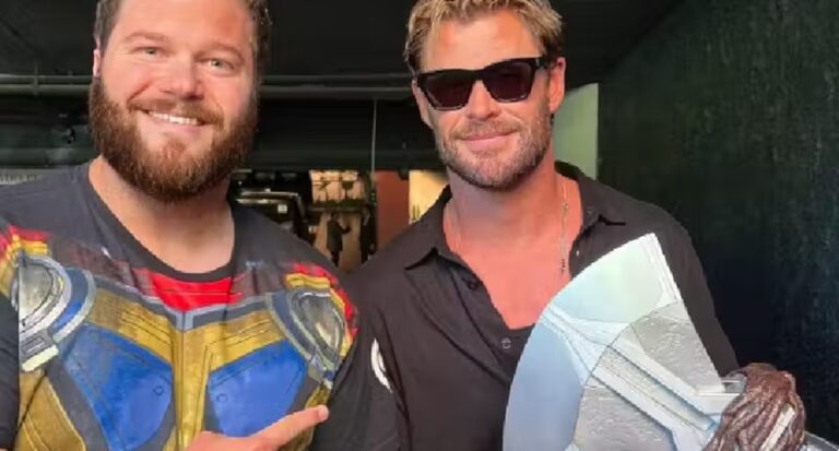 Thor brasileiro encontra Chris Hemsworth, o Thor da Marvel, e se emociona