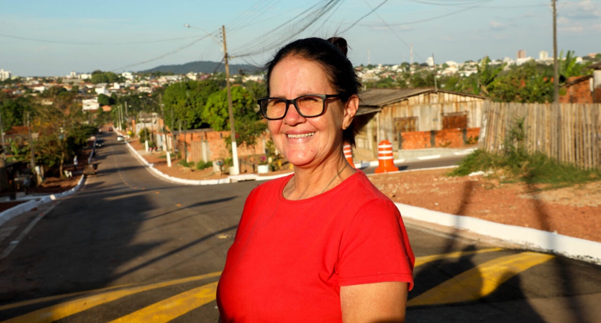 Rua Mário Quintana é pavimentada com ações do Governo de Rondônia, no município de Cacoal
