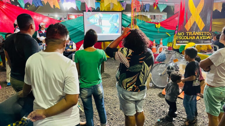 Detran reforça educação de trânsito para o público do Arraial Flor do Maracujá - News Rondônia