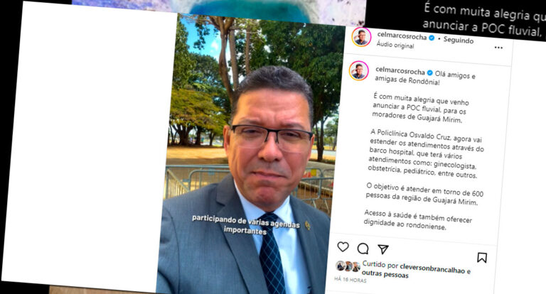 De Brasília, governador Marcos Rocha anuncia atendimento de saúde para Guajará-Mirim e região no POC Fluvial - News Rondônia