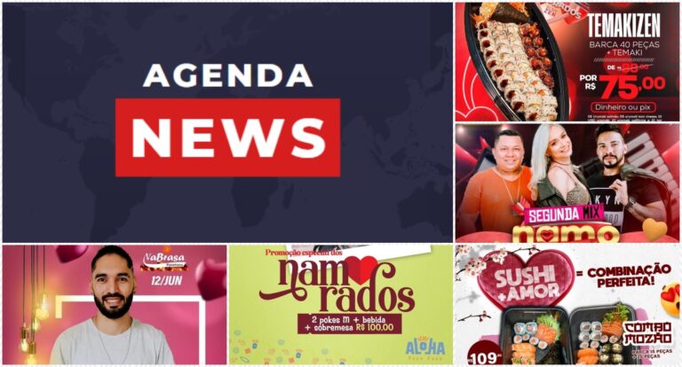 Coluna Agenda News: Confira as opções para o jantar de Dia dos Namorados em Porto Velho - News Rondônia