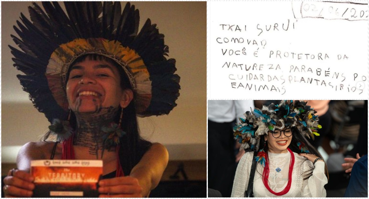 Criança do Nordeste escreve carta para Txai Suruí: 'Parabéns por cuidar das plantas' - News Rondônia