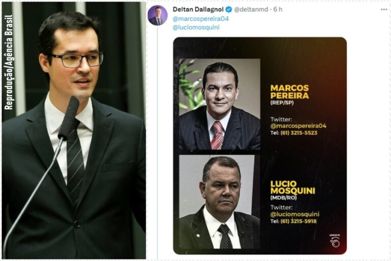 No Twitter, Deltan Dallagnol pede a seguidores que pressionem deputado de Rondônia sobre cassação - News Rondônia