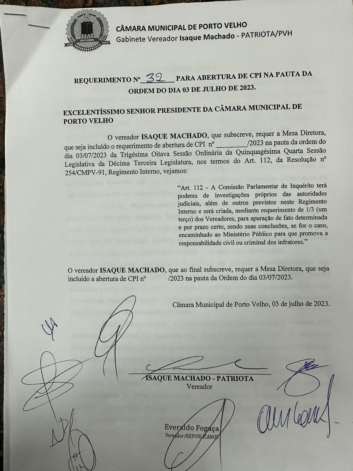 Vereadores de Porto Velho solicitam abertura de CPI para investigar aumento dos preços dos combustíveis - News Rondônia