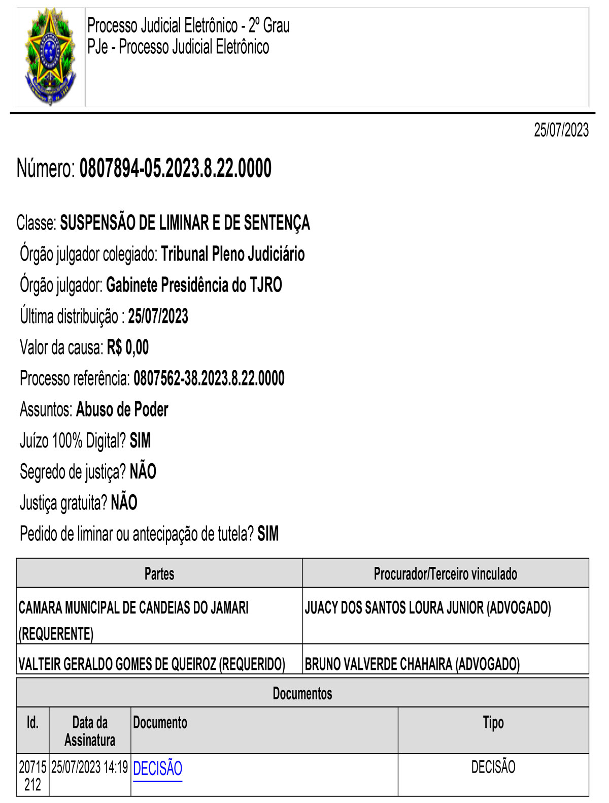 Câmara Municipal de Candeias tem mais um pedido indeferido pelo TJ-RO - News Rondônia