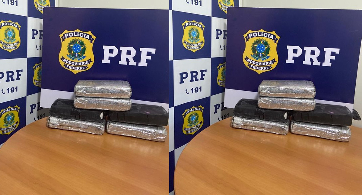 Em Ji-Paraná, PRF apreende droga escondida em compartimento secreto da mala