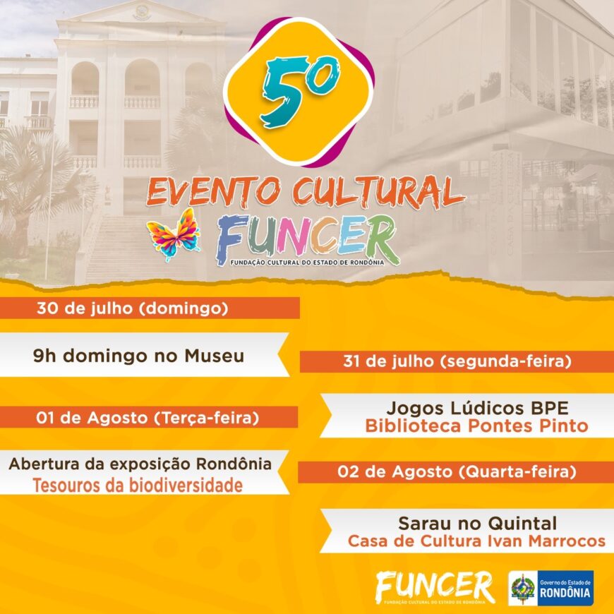 Funcer abre a temporada de espetáculos da 5ª edição do Evento Cultural - News Rondônia