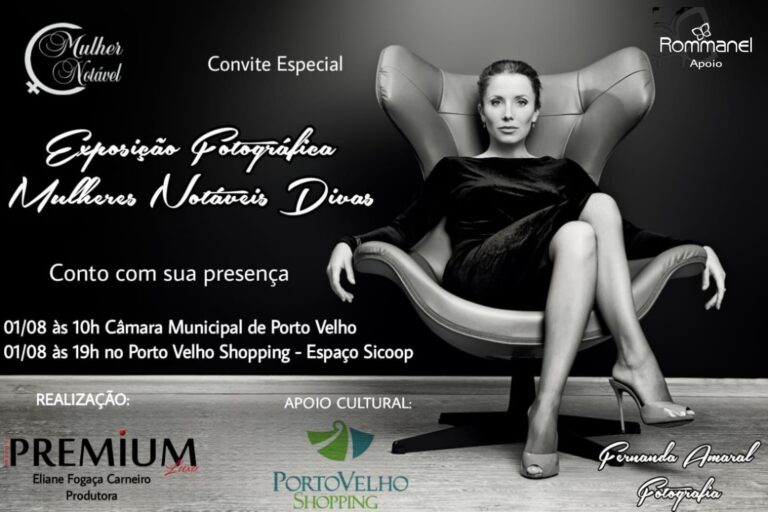 1ª Exposição fotográfica Mulher Notável começa amanhã e vai até o dia 15 - News Rondônia