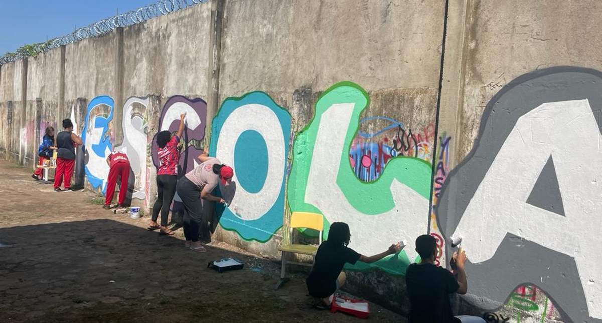 Oficina de Grafite do Projeto Jovem Empreendedor Cultural encerra o 1º ciclo de atividades no Colégio Militar Dom Pedro II em Porto Velho - News Rondônia Oficina de Grafite do Projeto Jovem Empreendedor Cultural encerra o 1º ciclo de atividades no Colégio Militar Dom Pedro II em Porto Velho