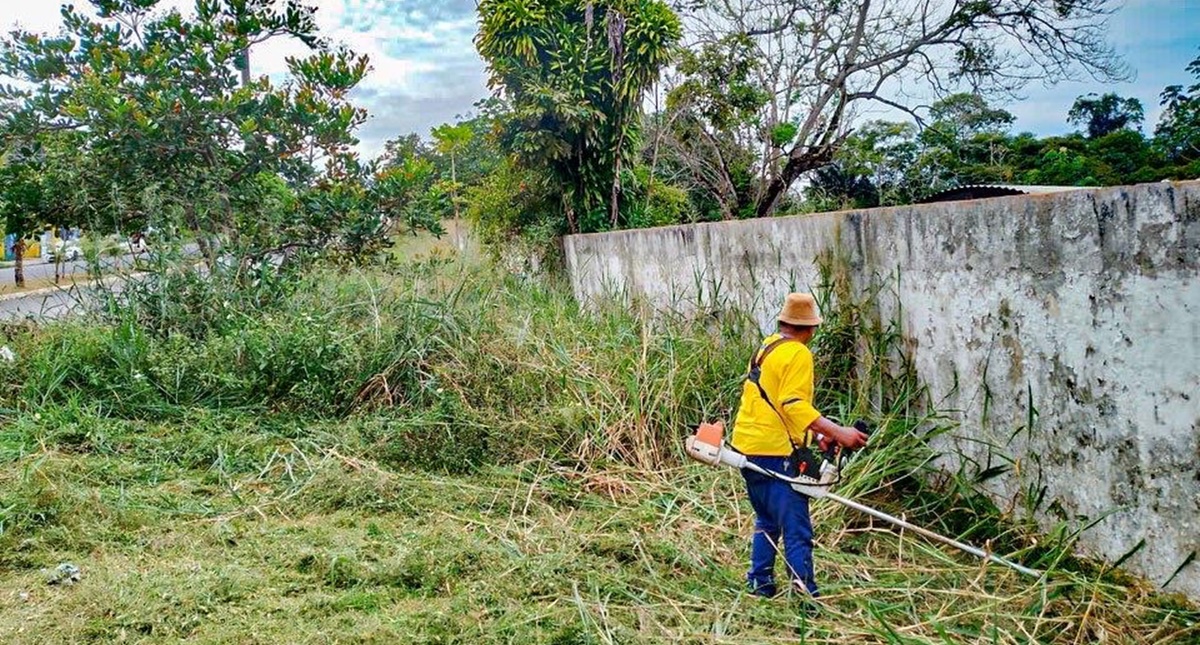 Capital recebe serviços de manutenção e limpeza urbana em diversos pontos da cidade