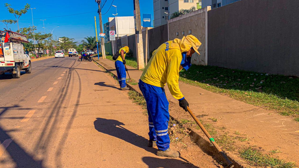 Capital recebe serviços de limpeza e outras ações em diversos locais