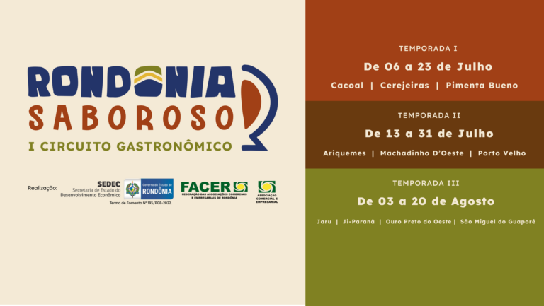 Terceira temporada do Circuito Gastronômico Rondônia Saboroso, começa hoje - News Rondônia