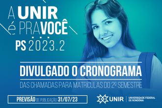 Divulgado o cronograma das chamadas para matrículas do 2º semestre