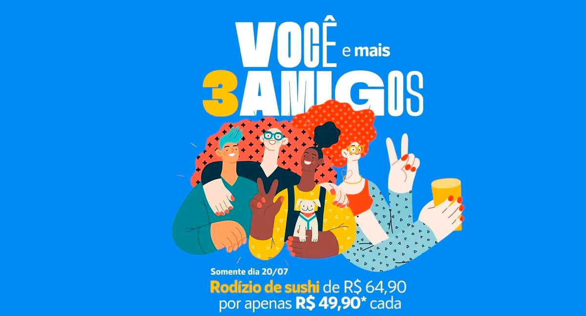 Agenda News: Sushi Ponta Negra lança promoção para comemorar o Dia da Amizade, por Renata Camurça - News Rondônia
