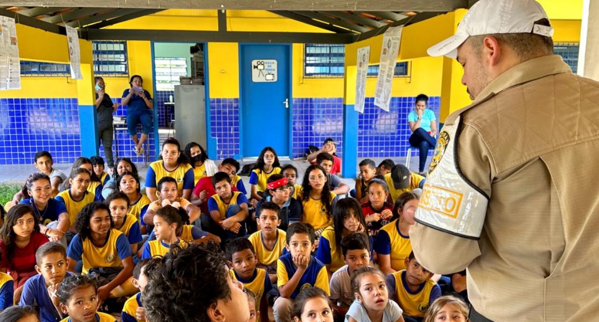 Palestras educativas sobre o trânsito chegam à Escola José de Freitas, no assentamento Joana d’Arc