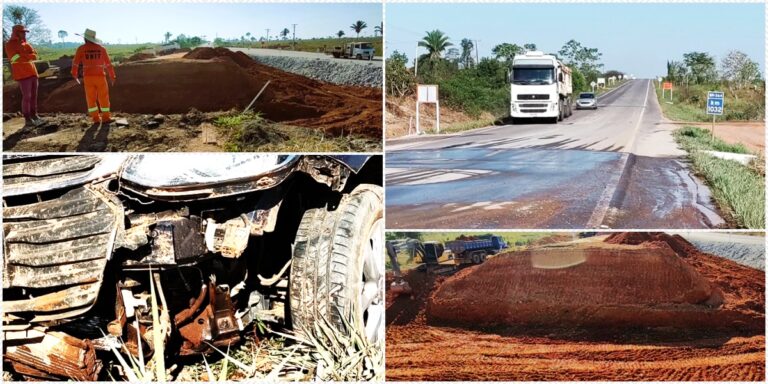 KM 1.032: trecho em obra tem verificado acidentes - News Rondônia