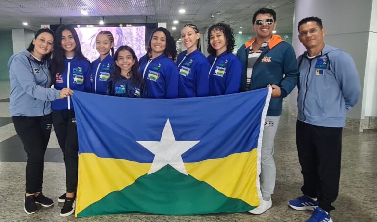 Delegação de Ginástica Rítmica de Rondônia chega ao Amazonas para disputa do Torneio Regional de Ginástica Rítmica