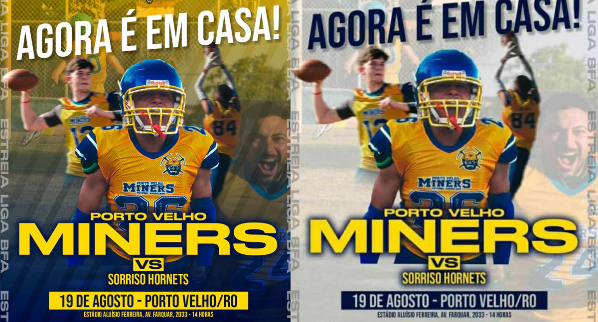 Porto Velho Miners e Sorriso Hornets se enfrentam em jogo da Liga Brasileira de Futebol Americano