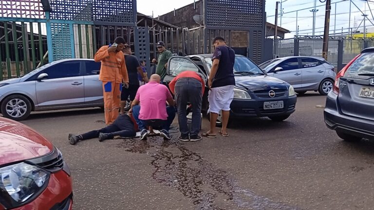 Motorista de Celta tenta fazer retorno e causa grave acidente com moto na Calama - News Rondônia