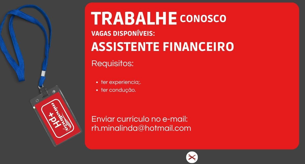Minalinda busca um profissional para Auxiliar Financeiro - News Rondônia