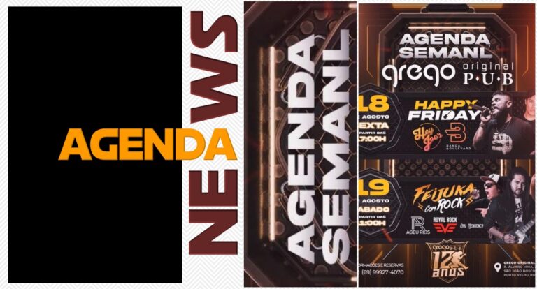Agenda News: Happy Friday na sexta e Feijuka com Rock, seja qual for a sua pedida, seu final de semana é no Grego Original Pub, por Renata Camurça - News Rondônia