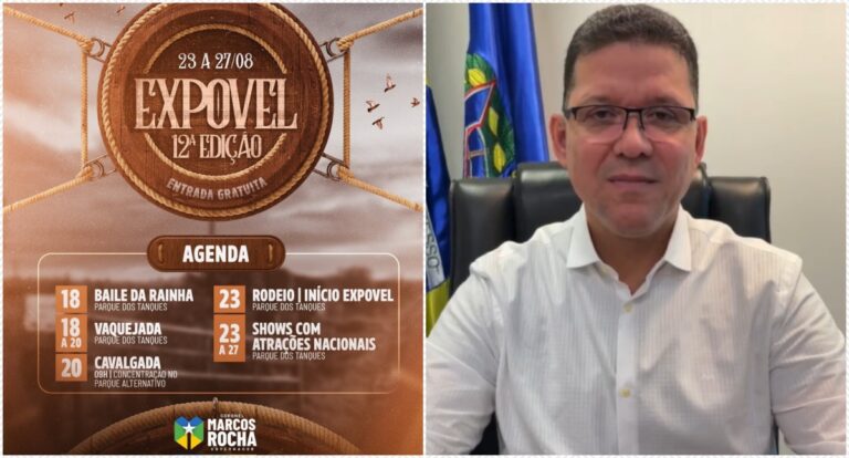Animado, Marcos Rocha convida a população para a Expovel que está de volta para movimentar Porto Velho - News Rondônia