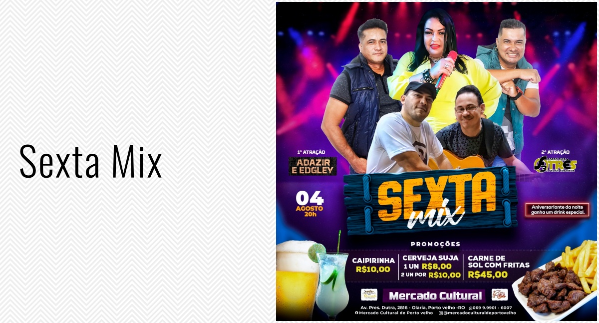 FORRÓ DAS ANTIGAS - Hoje tem shows dos grupos Forró Melodia e Café Com Leite no Mercado Cultural - News Rondônia
