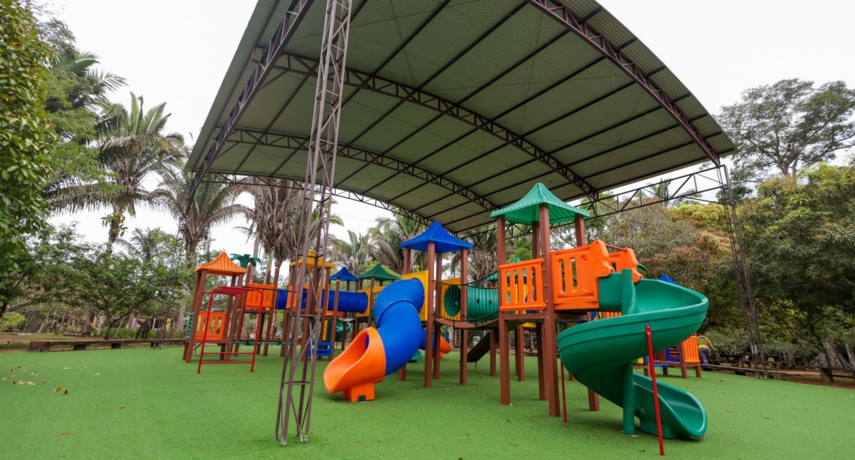 Compensação urbanística viabilizou a instalação de playground no Parque Natural de Porto Velho