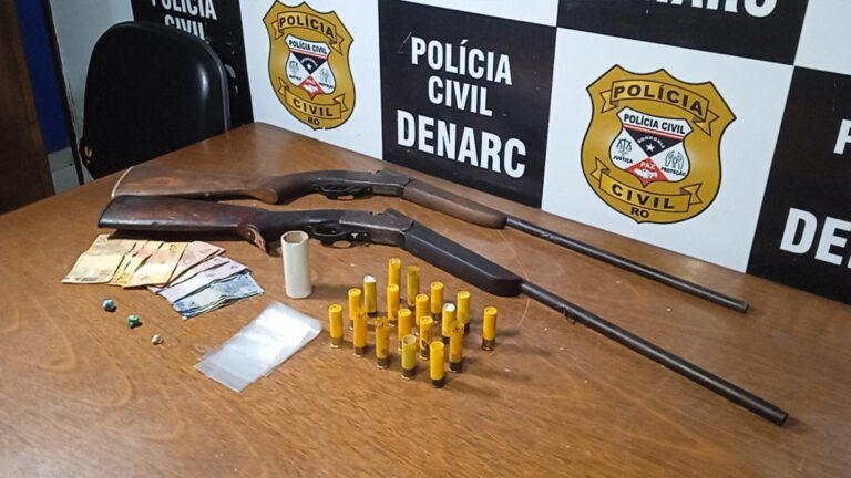 HÓRUS: Denarc prende investigado com armas e drogas em Jaci-Paraná - News Rondônia