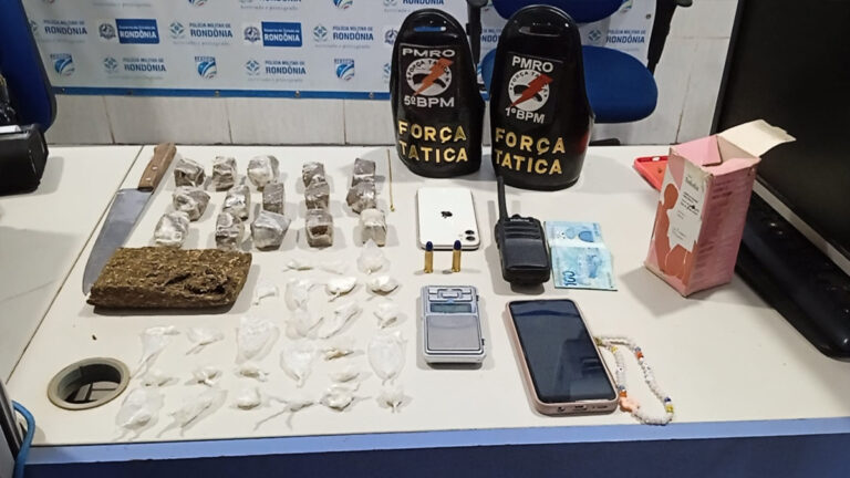 SUFOCARE: Ação conjunta da Força Tática resulta em prisão de bando com drogas no Orgulho do Madeira - News Rondônia