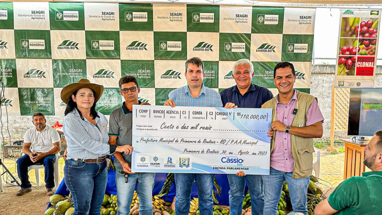 Deputado Cássio Gois entrega recursos através de emenda parlamentar para fortalecer a agricultura em Primavera de Rondônia - News Rondônia