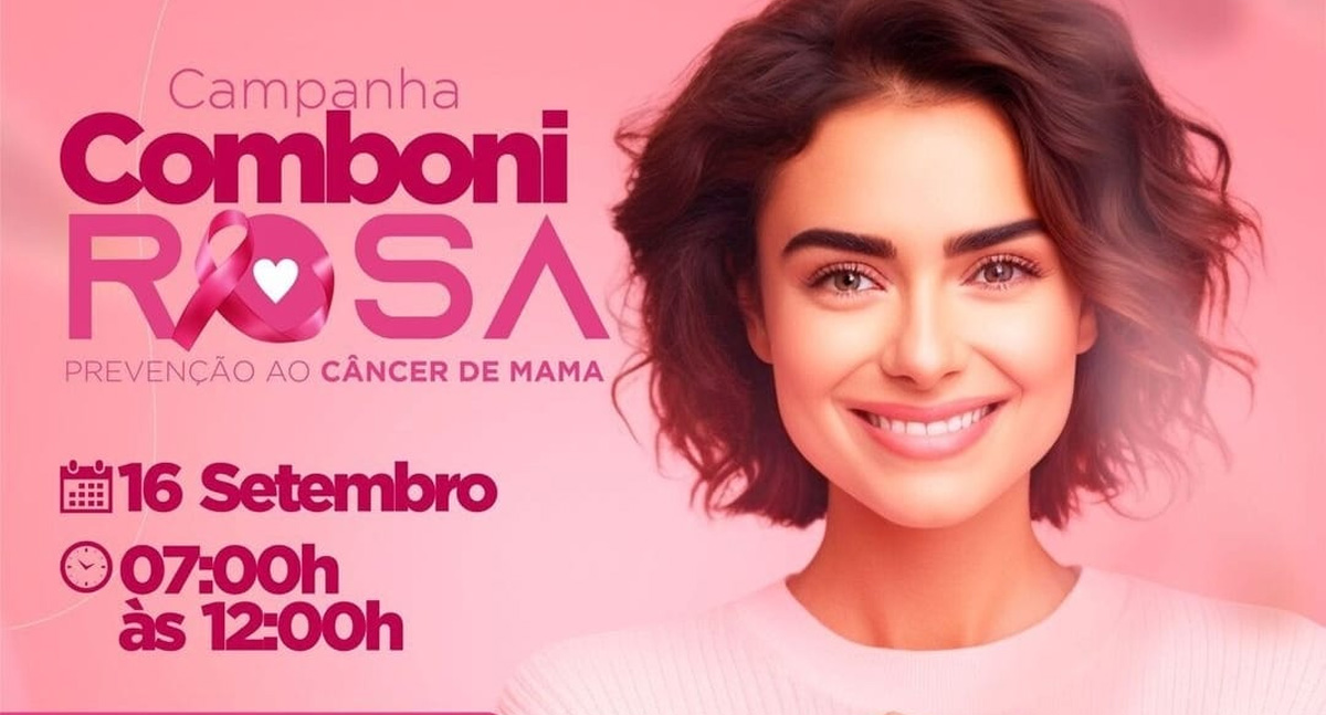 Campanha Comboni Rosa de prevenção ao câncer de mama é neste sábado em Cacoal
