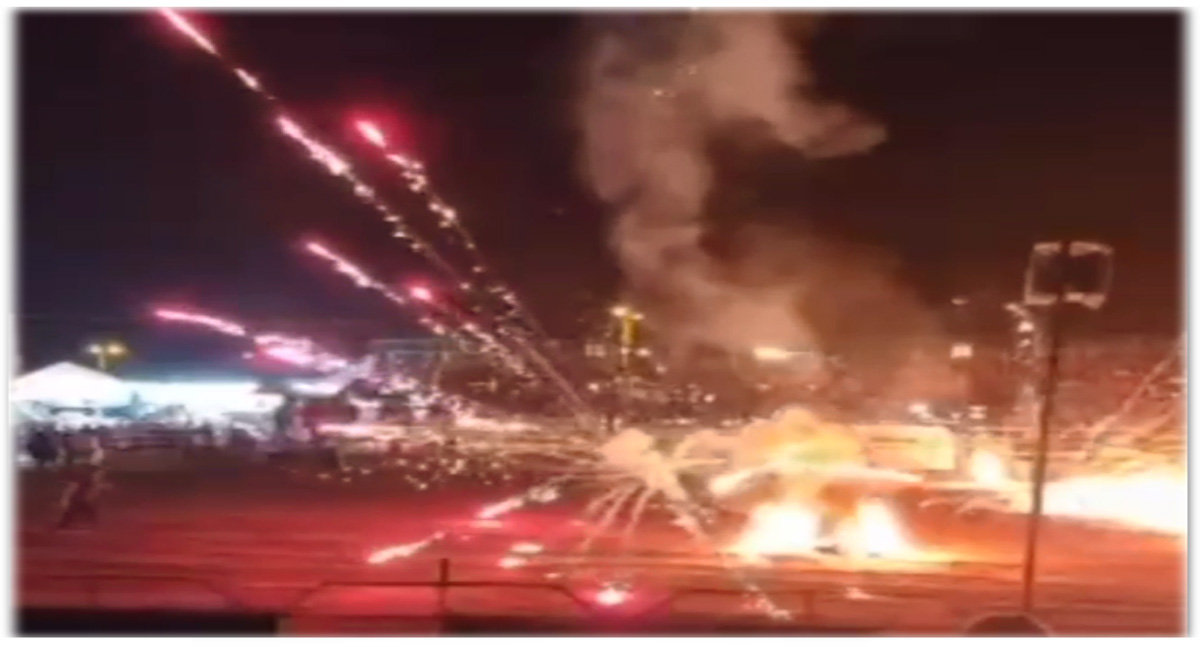 Queima de fogos explodem e matam pirotécnico na Expoalto