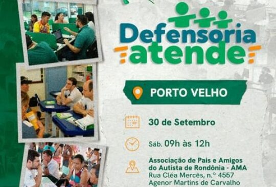 Defensoria Pública de Rondônia promove ação social em comemoração ao "Setembro Verde"