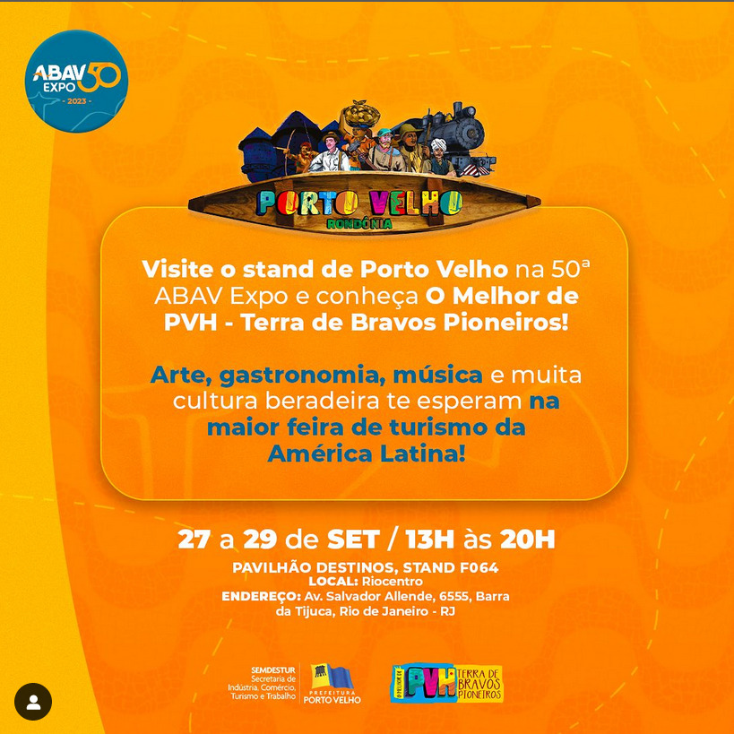 Jirau Energia patrocina SEMDESTUR na maior feira de turismo da América Latina - News Rondônia