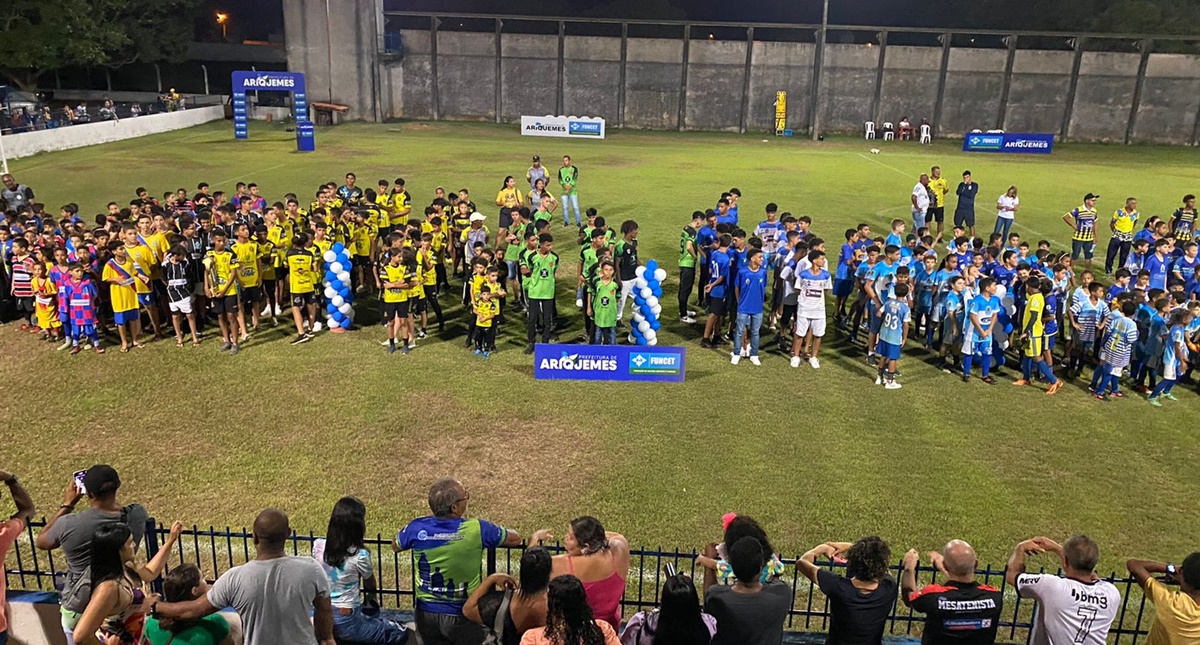Funcet realiza cerimônia de abertura do 2° Campeonato Municip al de Futebol de Base 2023