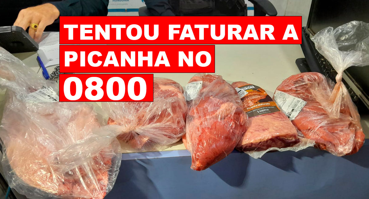 SEM CHURRASCO E SEM RISO: Homem é preso após furtar picanha e tambaqui no Irmãos Gonçalves na Zona Sul - News Rondônia