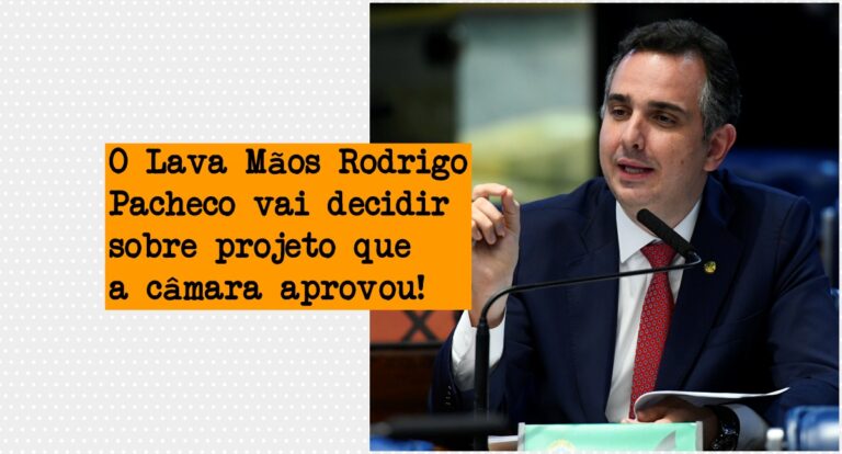 Pacheco, o lava mãos, diz que não apressará reforma eleitoral já valendo para 2024, como o fez a câmara federal - News Rondônia