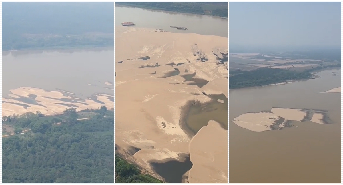 Estiagem: fenômeno atinge severamente o rio madeira - News Rondônia
