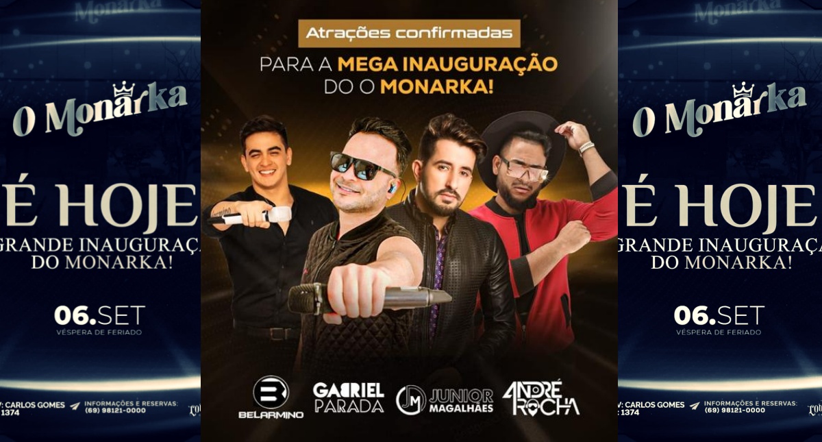SHOWS - Hoje tem estreia do "O Monark" em Porto Velho