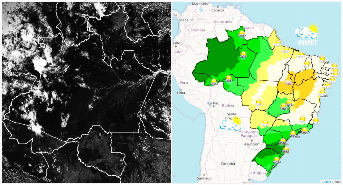 CHUVAS PONTUAIS: predominam em Rondônia, Acre e sul do Amazonas - News Rondônia